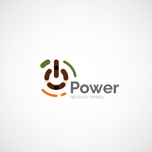 Power主题创意标志设计