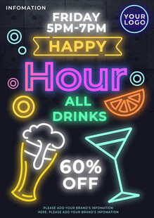 周五欢乐时光酒水六折优惠