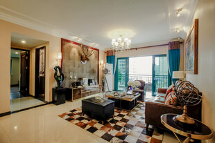 现代风格温馨客厅空间