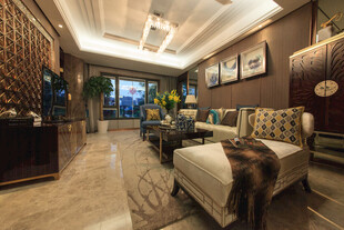 豪华现代风客厅室内场景