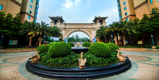 豪华社区中心景观喷泉