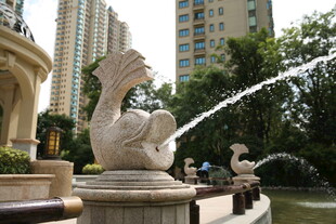 喷泉雕塑 城市景观之美