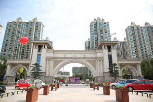现代小区气派入口景观
