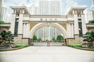 豪华小区大门建筑景观