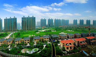 城市住宅区美丽景观