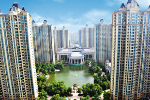 高层住宅区中的绿地景观