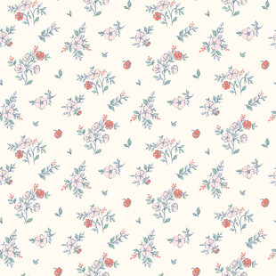 清新花卉图案背景图