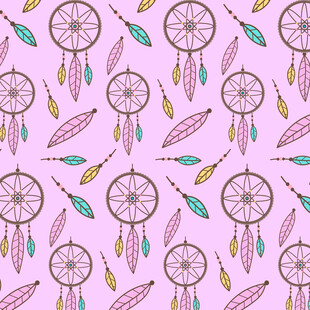 捕梦网图案背景