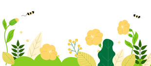 春日花草间的清新景象