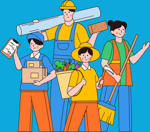 多元职业人群展现劳动风采