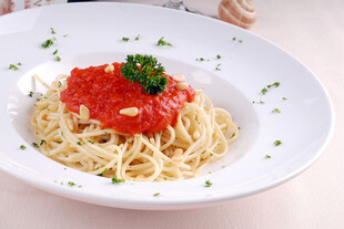 番茄意面美味视觉盛宴