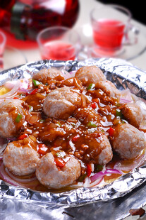 美味香辣鸡肉丸子