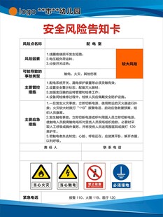 安全风险告知卡