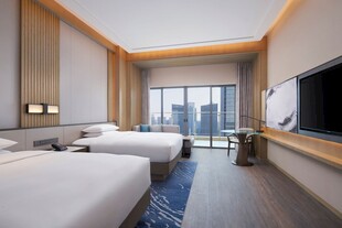 现代简约风格双床酒店客房