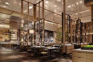 现代豪华餐厅室内空间