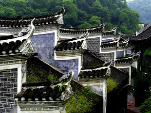 徽派古建筑群风景