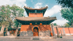 中式古建筑庙宇景观