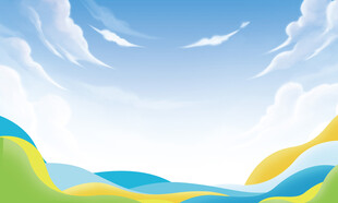 清新自然的多彩风景画面