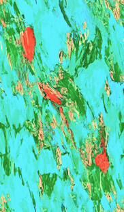 多彩抽象植物图案纹理