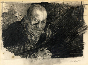 老人素描画像