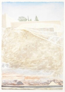 田野风景绘画作品