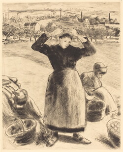 市场中的劳作女性