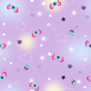 梦幻独角兽星空图案背景