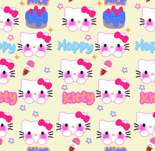 可爱兔子图案背景