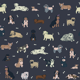 可爱狗狗图案背景图