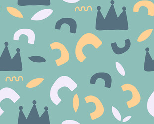 卡通风格几何图案背景