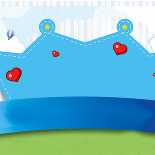 蓝色爱心图案背景设计