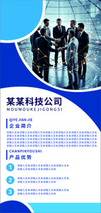 某科技公司团队宣传页