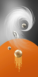 梦幻太空水母与行星景观