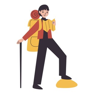 徒步旅行者整装待发