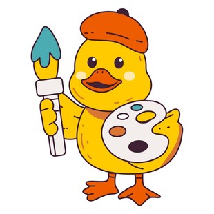 小黄鸭画家