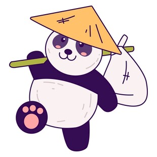 功夫熊猫提袋俏皮形象