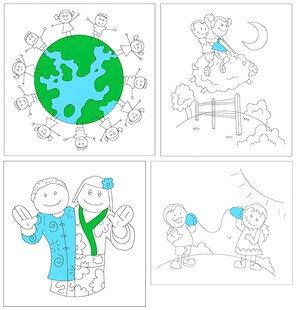 儿童环保主题绘画作品