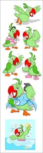 青蛙卡通插画素材集合