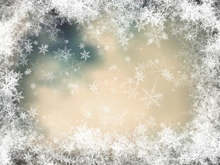 雪花纷飞的梦幻背景图