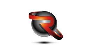 动感字母R标志设计