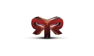 红色立体字母R标志设计