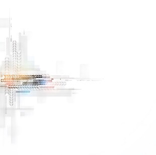 抽象城市建筑线条艺术图