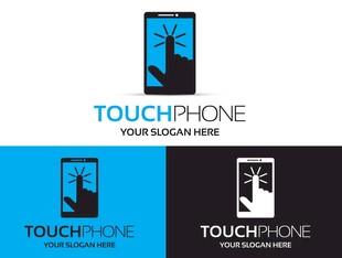 TouchFone品牌标志设计