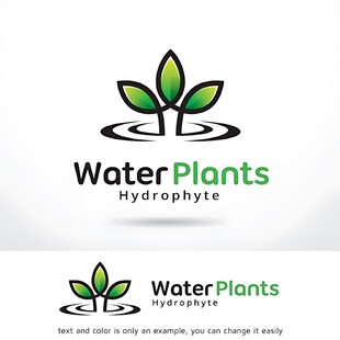 水生植物标志设计