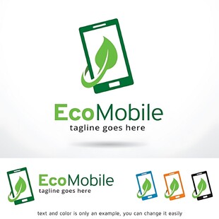 EcoMobile手机标志设计