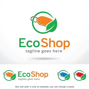 EcoShop环保商店标志设计