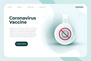 新冠病毒疫苗禁止标志图