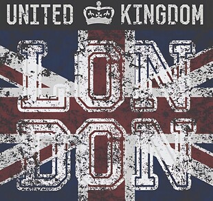 英国伦敦主题复古风格图案