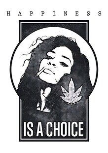 快乐是一种选择的个性图案