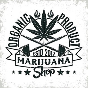 大麻商店有机产品标志
